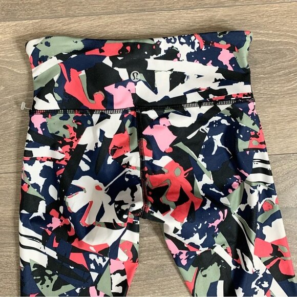 Lululemon Wunder Under Pant III Full On Luxtreme Pop Cut Boom Juice Multi Size 2 - Picture 9 of 13